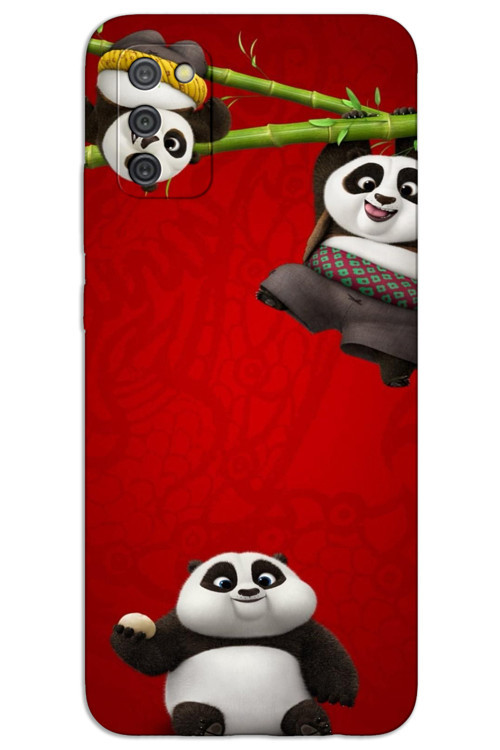 Samsung Galaxy A03S Kılıf HD Desen Baskılı Arka Kapak - Panda