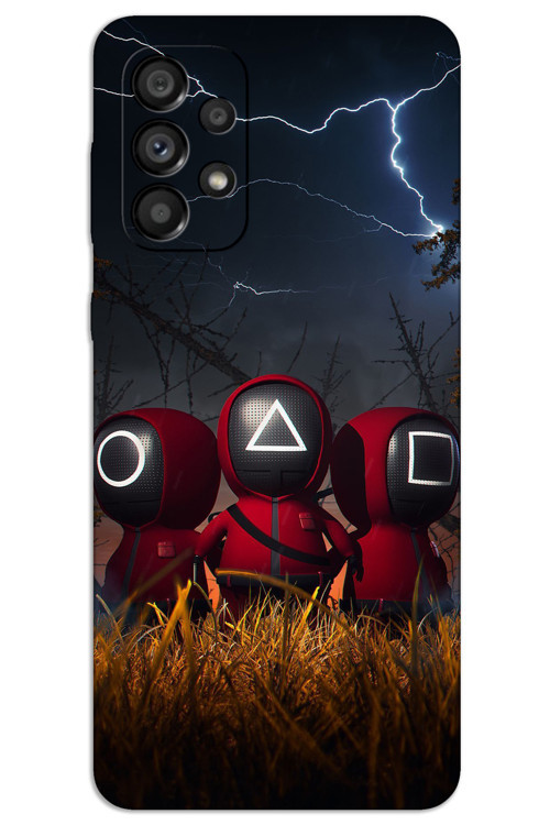 Samsung Galaxy A53 Kılıf HD Desen Baskılı Arka Kapak - Squid Game Minyon