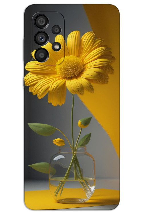 Samsung Galaxy A53 Kılıf HD Desen Baskılı Arka Kapak - Fanus Çiçek