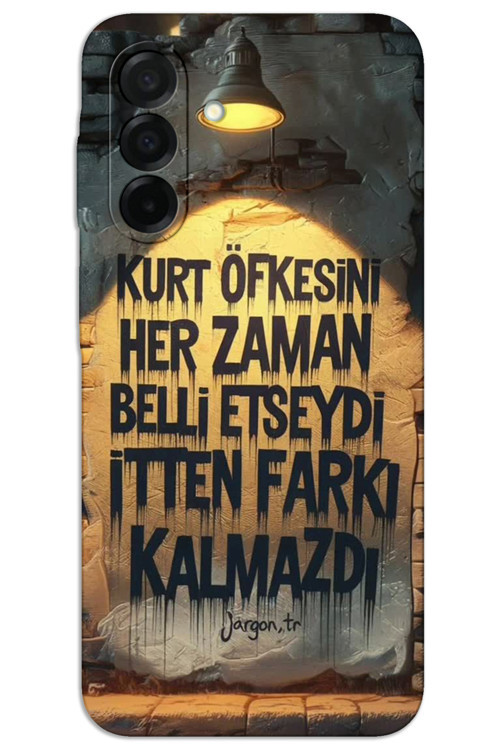 Samsung Galaxy A36 Kılıf HD Desen Baskılı Arka Kapak - Kurt Öfkesi