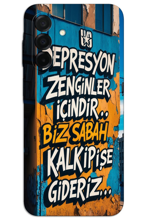 Samsung Galaxy A36 Kılıf HD Desen Baskılı Arka Kapak - Depresyon