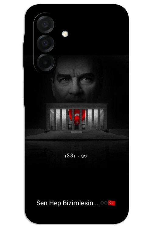 Samsung Galaxy A26 Kılıf HD Desen Baskılı Arka Kapak - Atatürk Bizimlesin