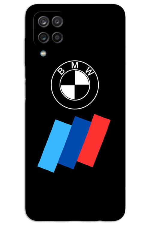 Samsung Galaxy A12 / M12 Kılıf HD Desen Baskılı Arka Kapak - Logo Şerit