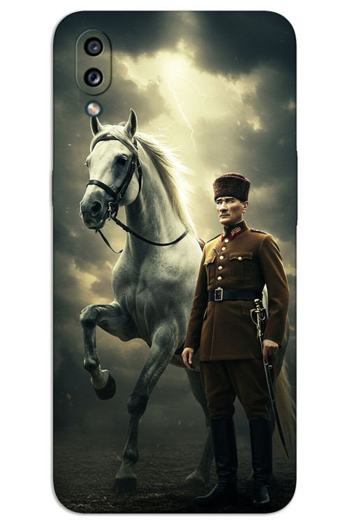 Samsung Galaxy A10S Kılıf HD Desen Baskılı Arka Kapak - Atatürk Şimşek