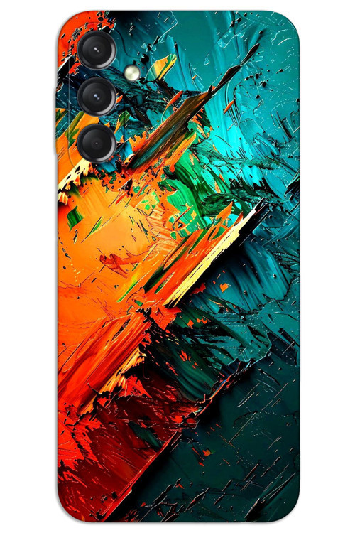 Samsung Galaxy A34 Kılıf HD Desen Baskılı Arka Kapak - Kristal