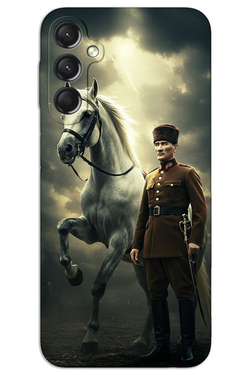 Samsung Galaxy A16 Kılıf HD Desen Baskılı Arka Kapak - Atatürk Şimşek