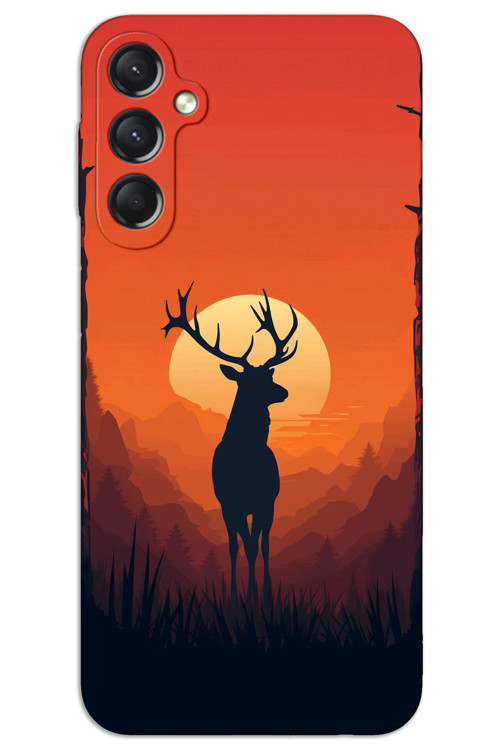 Samsung Galaxy A25 Kılıf HD Desen Baskılı Arka Kapak - Geyik