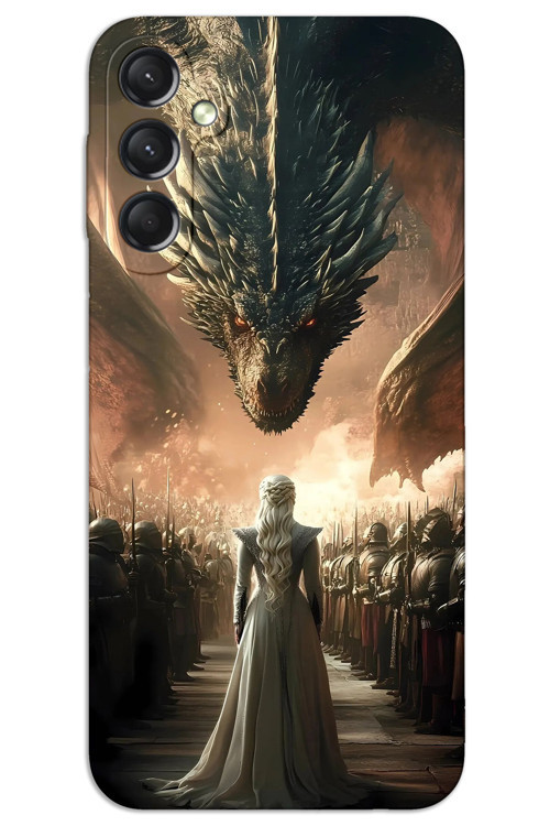 Samsung Galaxy A34 Kılıf HD Desen Baskılı Arka Kapak - Dragons