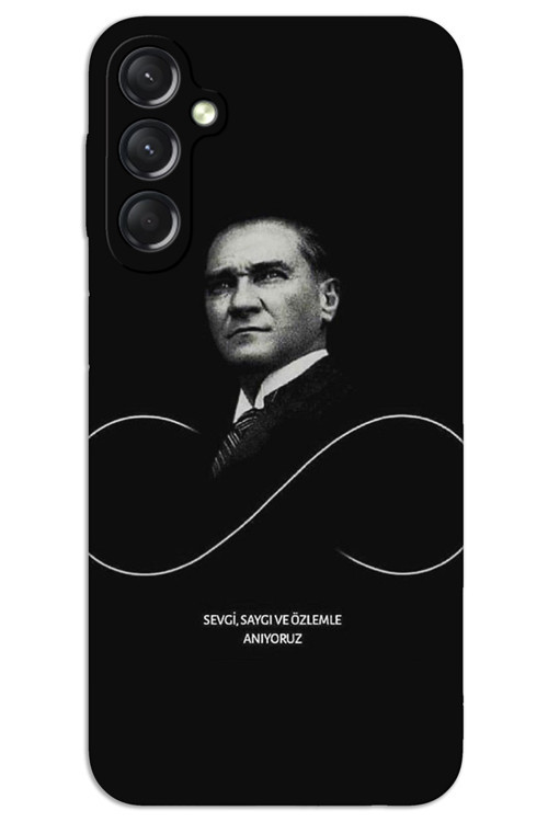 Samsung Galaxy M15 Kılıf HD Desen Baskılı Arka Kapak - Atatürk Sonsuzluk