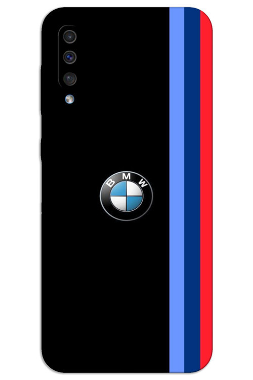 Samsung Galaxy A70 Kılıf HD Desen Baskılı Arka Kapak - Siyah Üç Şerit