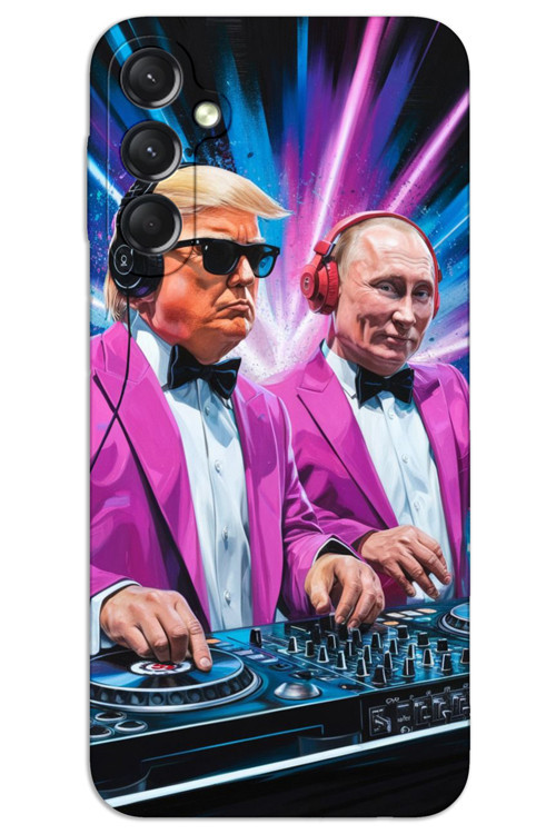 Samsung Galaxy A55 Kılıf HD Desen Baskılı Arka Kapak - DJ Trump Putin