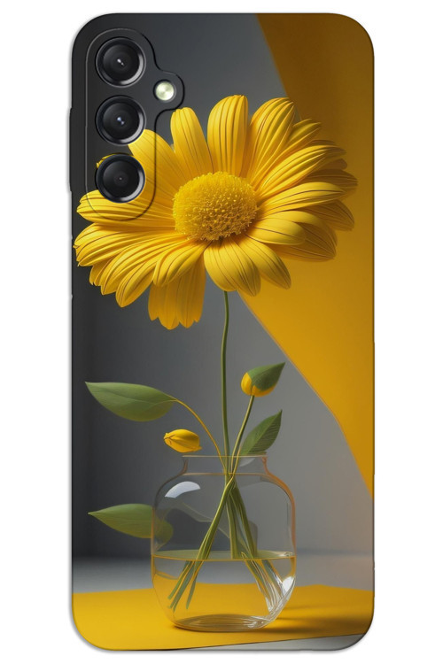 Samsung Galaxy M15 Kılıf HD Desen Baskılı Arka Kapak - Fanus Çiçek