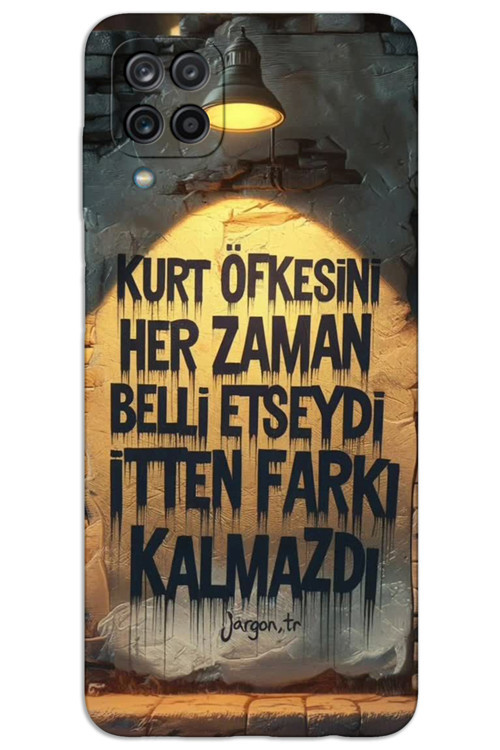 Samsung Galaxy M33 Kılıf HD Desen Baskılı Arka Kapak - Kurt Öfkesi