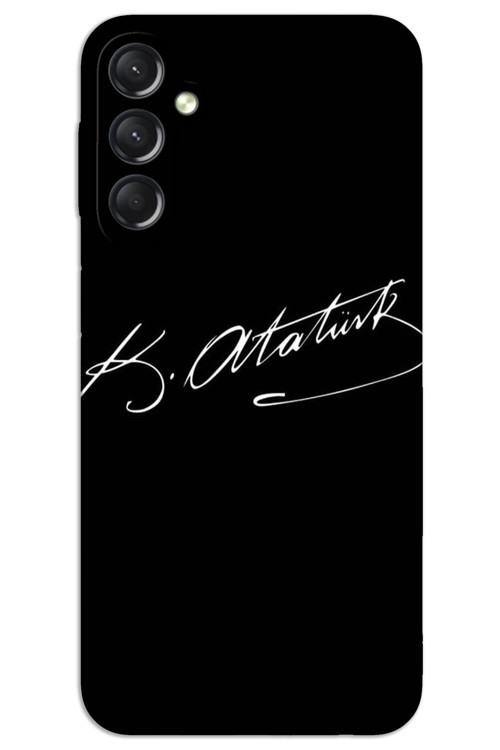 Samsung Galaxy M14 Kılıf HD Desen Baskılı Arka Kapak - Atatürk İmza