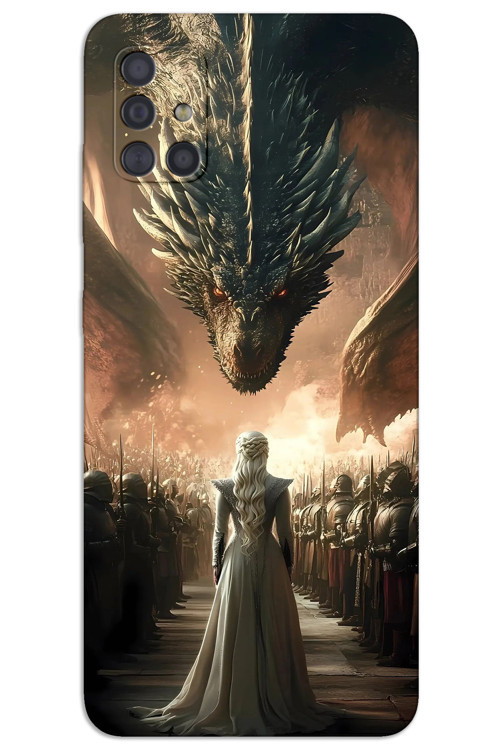 Samsung Galaxy A71 Kılıf HD Desen Baskılı Arka Kapak - Dragons