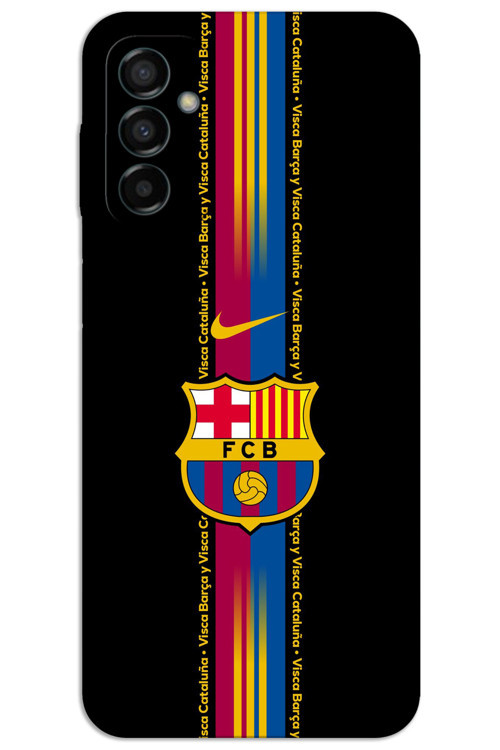 Samsung Galaxy M23 Kılıf HD Desen Baskılı Arka Kapak - Barça
