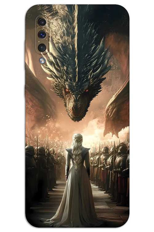Samsung Galaxy A50 Kılıf HD Desen Baskılı Arka Kapak - Dragons