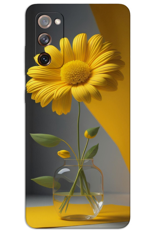 Samsung Galaxy Note 20 Kılıf HD Desen Baskılı Arka Kapak - Fanus Çiçek