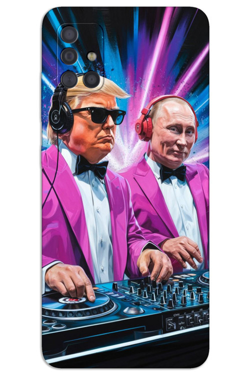 Samsung Galaxy M31s Kılıf HD Desen Baskılı Arka Kapak - DJ Trump Putin