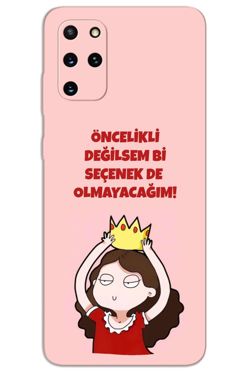 Samsung Galaxy S20 Plus Kılıf HD Desen Baskılı Arka Kapak - Seçenek Değilim