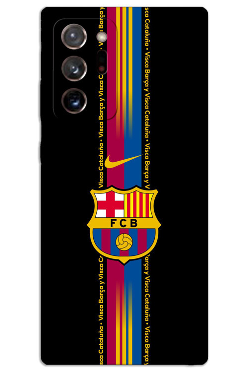 Samsung Galaxy Note 20 Ultra Kılıf HD Desen Baskılı Arka Kapak - Barça