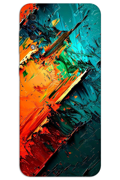 Samsung Galaxy A70 Kılıf HD Desen Baskılı Arka Kapak - Kristal