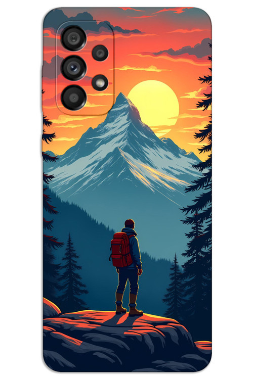 Samsung Galaxy A72 Kılıf HD Desen Baskılı Arka Kapak - Everest