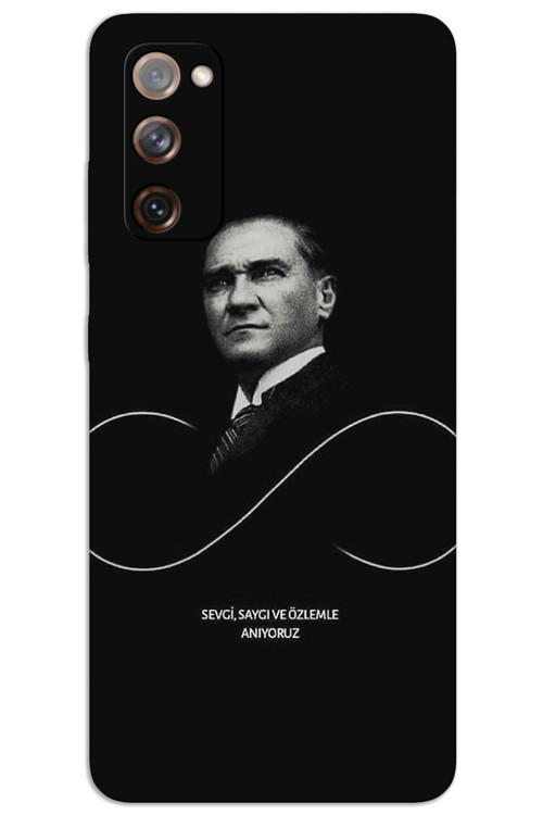 Samsung Galaxy S20 Kılıf HD Desen Baskılı Arka Kapak - Atatürk Sonsuzluk