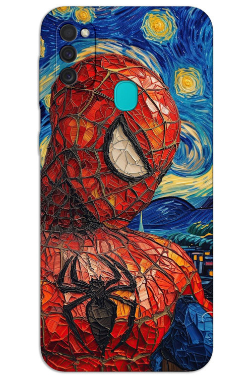 Samsung Galaxy M30s / M21 Kılıf HD Desen Baskılı Arka Kapak - Örümcek Adam
