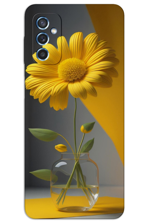 Samsung Galaxy M52 Kılıf HD Desen Baskılı Arka Kapak - Fanus Çiçek