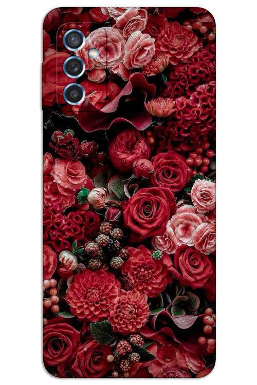 Samsung Galaxy M52 Kılıf HD Desen Baskılı Arka Kapak - Güller
