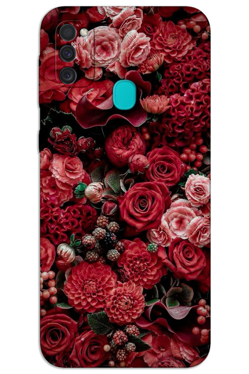 Samsung Galaxy M30s / M21 Kılıf HD Desen Baskılı Arka Kapak - Güller