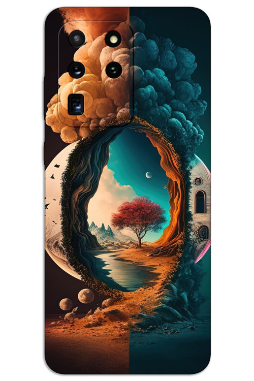 Samsung Galaxy S20 Ultra Kılıf HD Desen Baskılı Arka Kapak - Aydan Gece