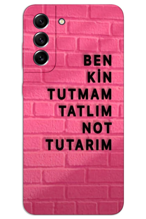 Samsung Galaxy S21 Kılıf HD Desen Baskılı Arka Kapak - Kin Tutmam