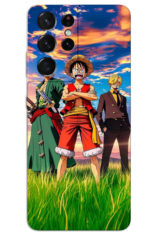 Samsung Galaxy S21 Ultra Kılıf HD Desen Baskılı Arka Kapak - One Piece 2