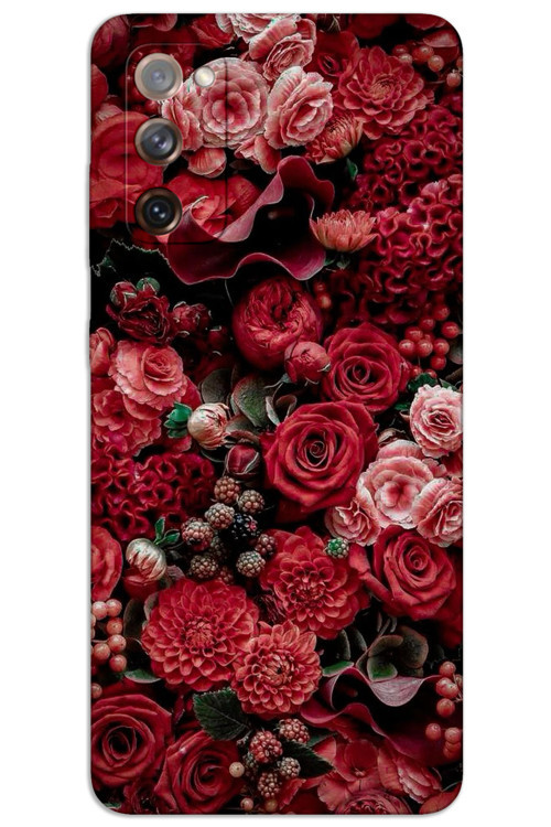 Samsung Galaxy S20 Kılıf HD Desen Baskılı Arka Kapak - Güller