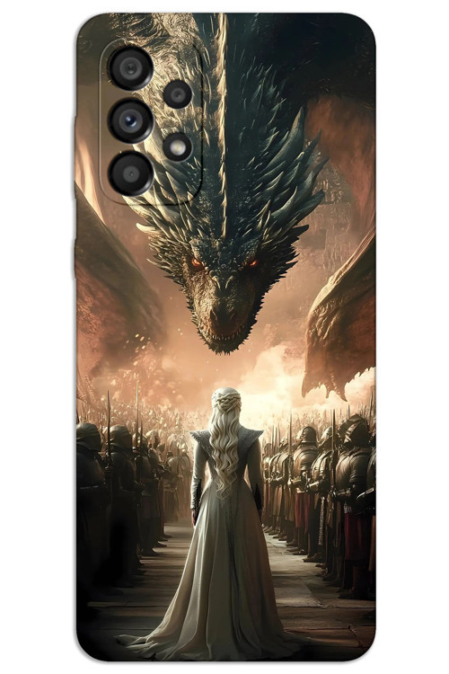 Samsung Galaxy A73 Kılıf HD Desen Baskılı Arka Kapak - Dragons