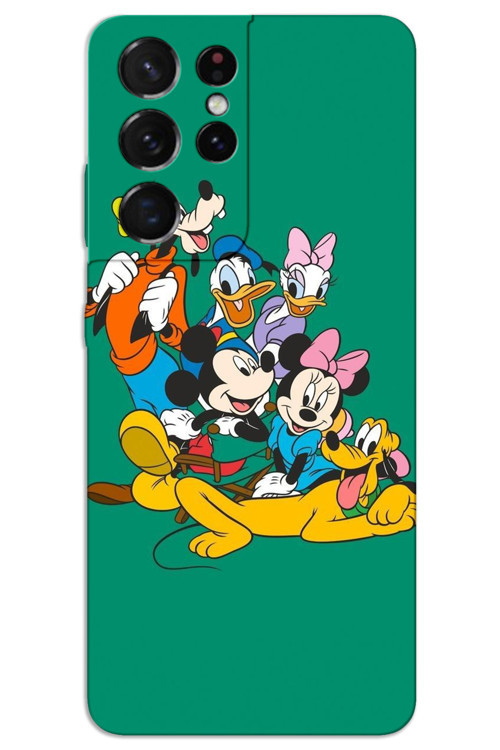 Samsung Galaxy S21 Ultra Kılıf HD Desen Baskılı Arka Kapak - Mickey 1