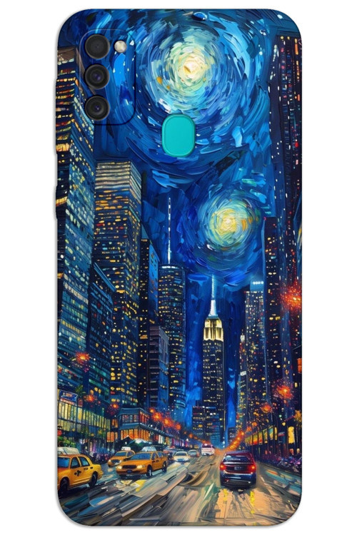 Samsung Galaxy M30s / M21 Kılıf HD Desen Baskılı Arka Kapak - Sanat Sokağı