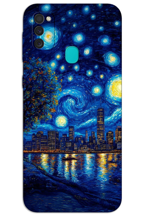 Samsung Galaxy M30s / M21 Kılıf HD Desen Baskılı Arka Kapak - Sanat Sahil