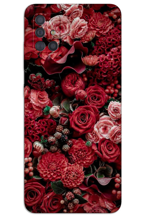 Samsung Galaxy M51 Kılıf HD Desen Baskılı Arka Kapak - Güller