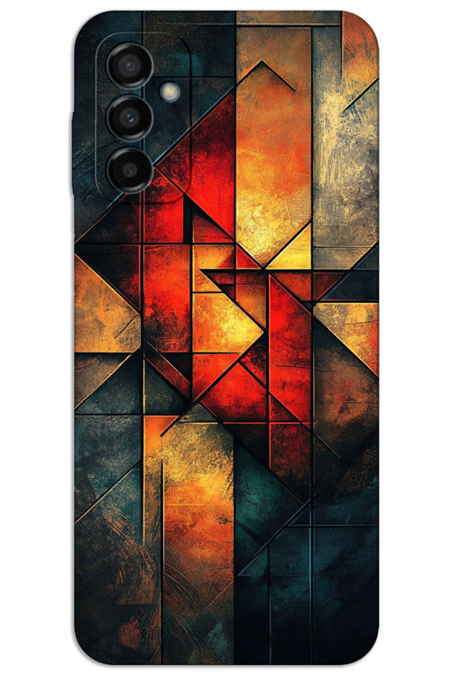 Samsung Galaxy M23 Kılıf HD Desen Baskılı Arka Kapak - Sıcak Renkler