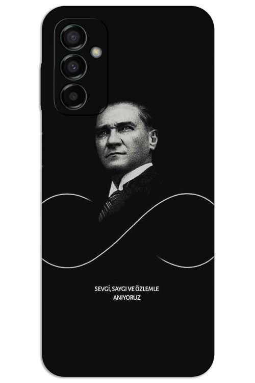 Samsung Galaxy M23 Kılıf HD Desen Baskılı Arka Kapak - Atatürk Sonsuzluk