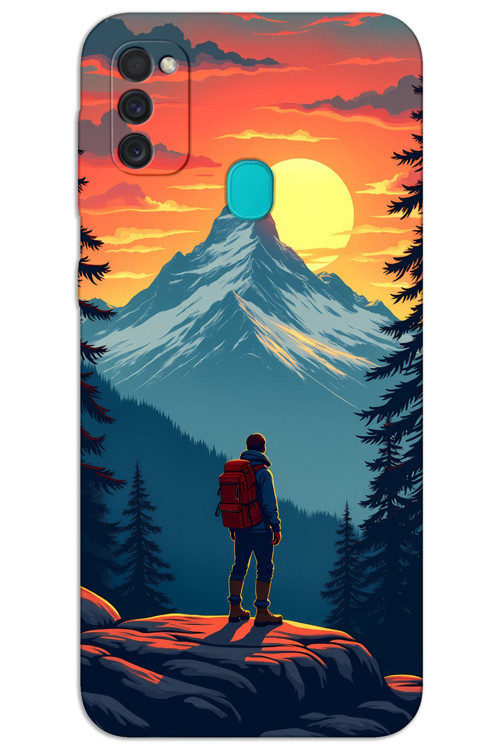 Samsung Galaxy M30s / M21 Kılıf HD Desen Baskılı Arka Kapak - Everest