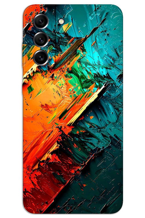 Samsung Galaxy S21 Fe Kılıf HD Desen Baskılı Arka Kapak - Kristal