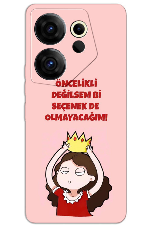 Tecno Camon 20 Premier 5G Kılıf HD Desen Baskılı Arka Kapak - Seçenek Değilim