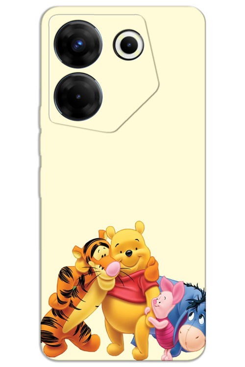 Tecno Camon 20 Pro 5G Kılıf HD Desen Baskılı Arka Kapak - Winnie The Pooh 3