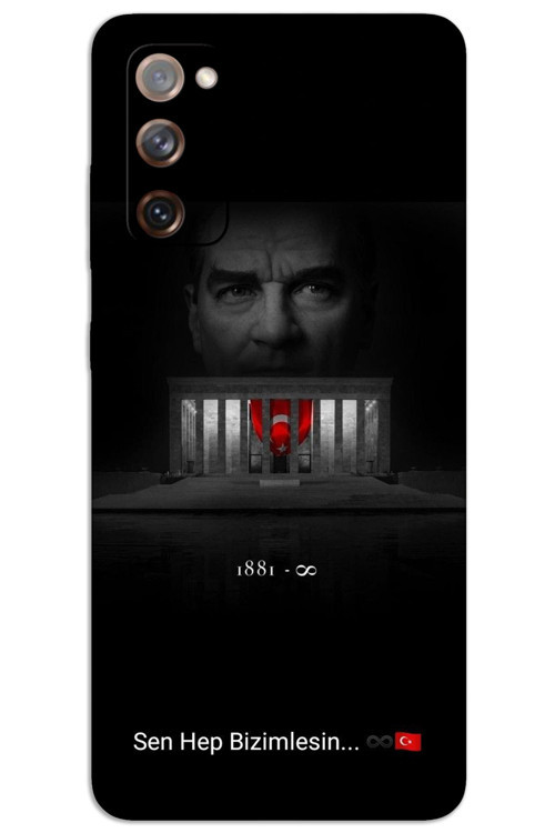 Samsung Galaxy Note 20 Kılıf HD Desen Baskılı Arka Kapak - Atatürk Bizimlesin