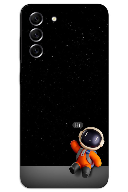 Samsung Galaxy S21 Fe Kılıf HD Desen Baskılı Arka Kapak - Astronot Hi