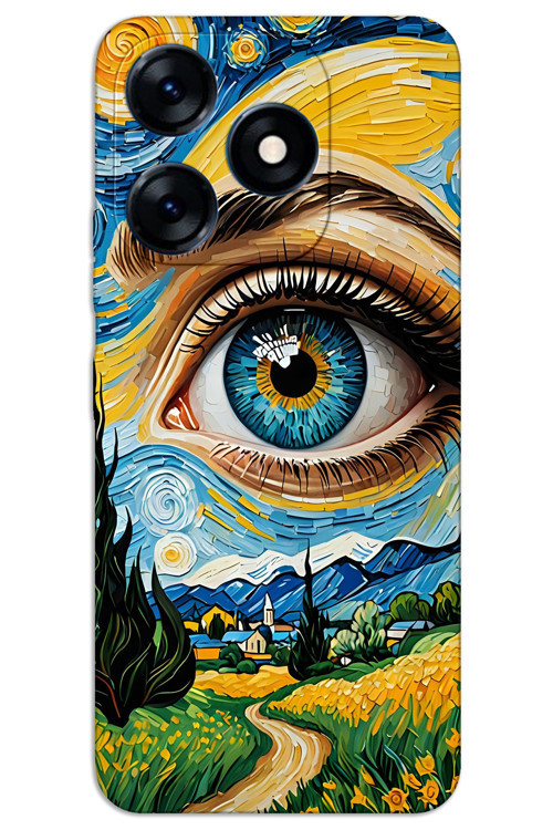 Tecno Spark 20 Kılıf HD Desen Baskılı Arka Kapak - Sanat Göz